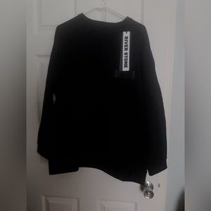 NWT River Stone Mix Media Fleece & Nylon Jacket sweatshirt